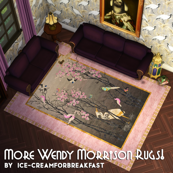 Mix Even More Wendy Morrison Rugs by simsfinds - The Sims 4 Custom Content