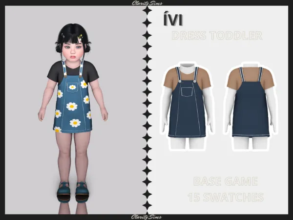 Alpha Ívi Dress Toddler - The Sims 4 Custom Content