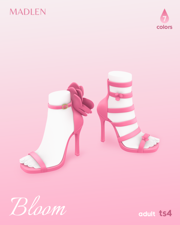 Maxis Match Bloom Shoe Set (Download) by simsfinds - The Sims 4 Custom Content