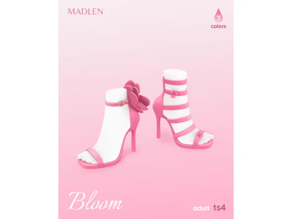 Maxis Match Bloom Shoe Set (Download) by madlen - The Sims 4 Custom Content