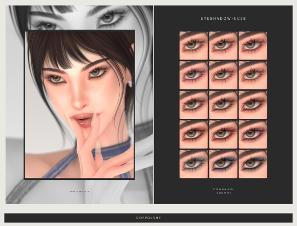 Alpha GPME GOLD Eyeshadow 38 by simsfinds - The Sims 4 Custom Content