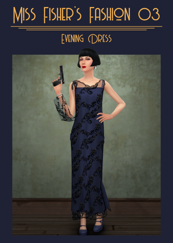 Alpha [Lonelyboy] Miss Fisher's Fashion 03 by simsfinds - The Sims 4 Custom Content