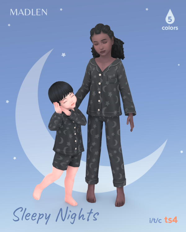 Maxis Match Sleepy Nights Set (Download) by simsfinds - The Sims 4 Custom Content