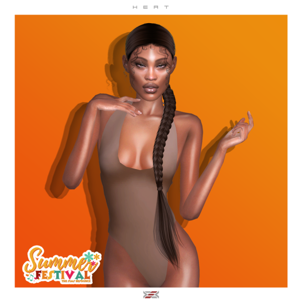 Alpha Heat hairstyle (adult) by lexel - The Sims 4 Custom Content