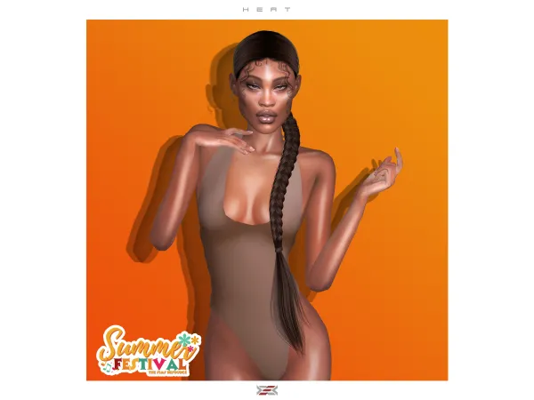 Alpha Heat hairstyle (adult) by lexel_sims - The Sims 4 Custom Content