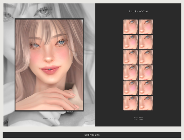Alpha GPME GOLD Blush CC26 by simsfinds - The Sims 4 Custom Content