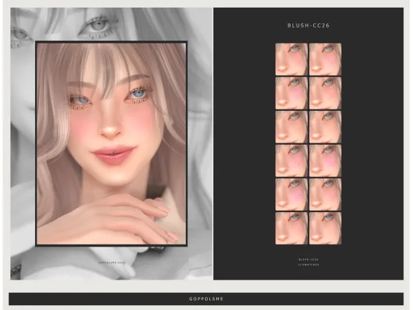 Alpha GPME GOLD Blush CC26 by goppolsme - The Sims 4 Custom Content