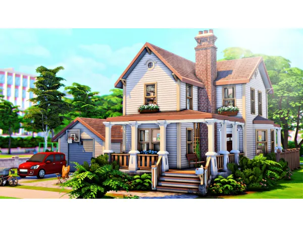 Maxis Match A Home For a Single Parent 3 Kids - The Sims 4 Custom Content