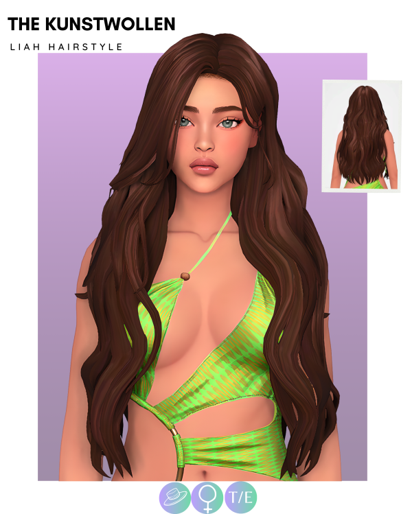 Maxis Match Liah hairstyle (Breeze hair set) by simsfinds - The Sims 4 Custom Content