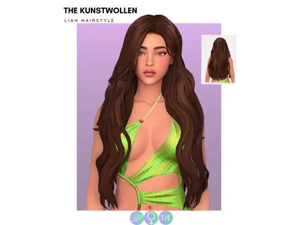 Maxis Match Liah hairstyle (Breeze hair set) by thekunstwollen - The Sims 4 Custom Content