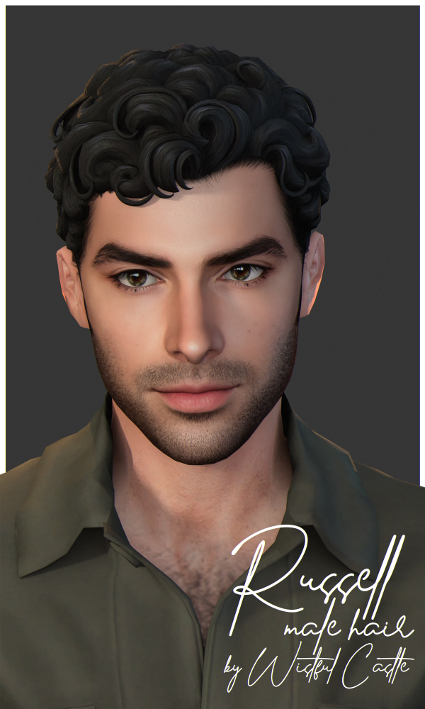 Maxis Match Russell (Male Hair) by simsfinds - The Sims 4 Custom Content