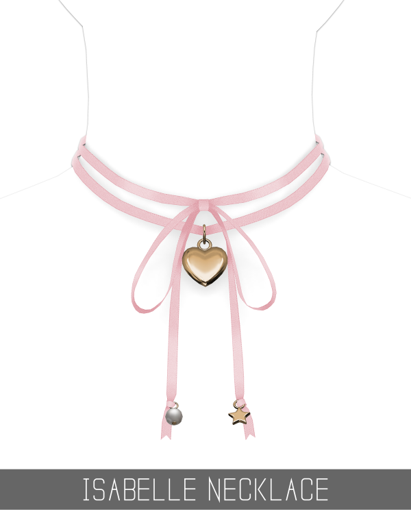 Alpha ISABELLE NECKLACE by simsfinds - The Sims 4 Custom Content