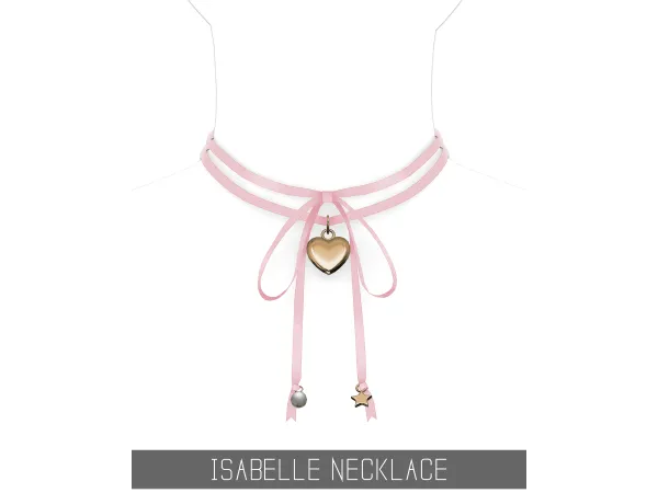 Alpha ISABELLE NECKLACE by simpliciaty - The Sims 4 Custom Content
