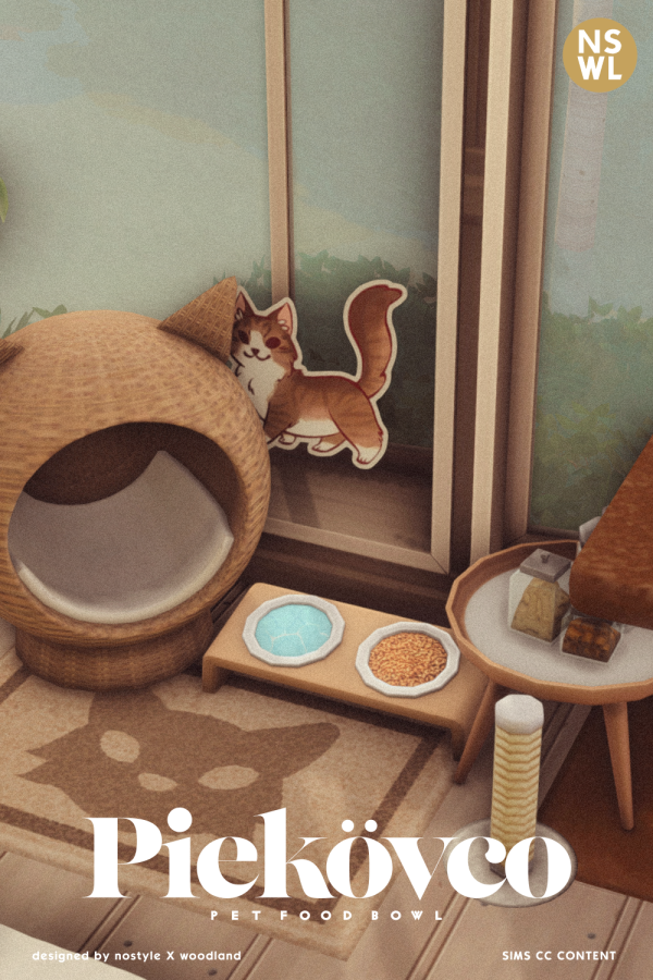 Maxis Match pet bowl by simsfinds - The Sims 4 Custom Content