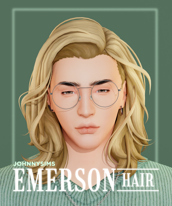 Maxis Match Emerson Hair by simsfinds - The Sims 4 Custom Content