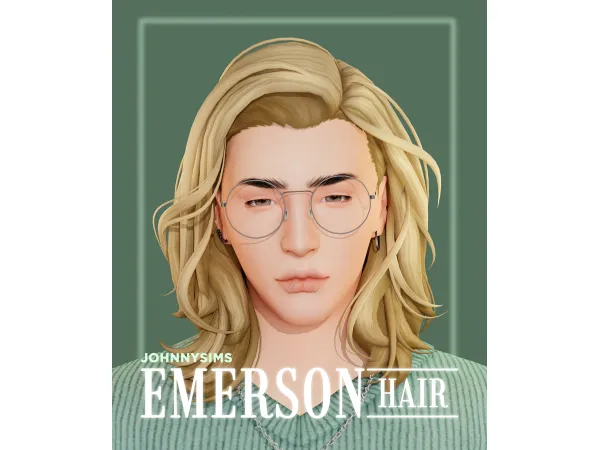 Maxis Match Emerson Hair by johnnysims - The Sims 4 Custom Content