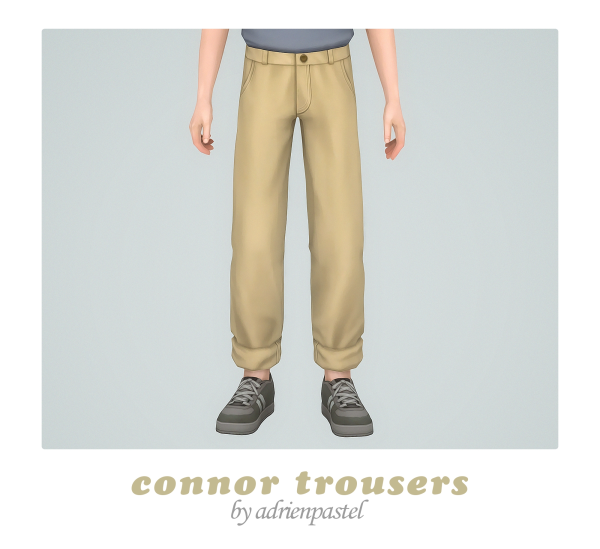 Maxis Match Connor Trousers (Kids) by simsfinds - The Sims 4 Custom Content