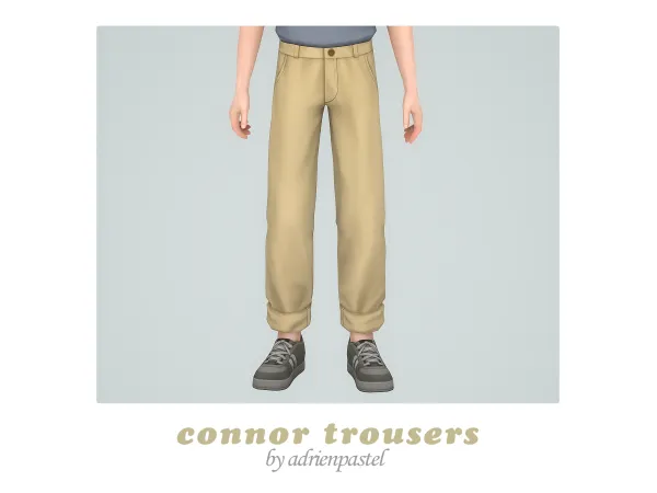 Maxis Match Connor Trousers (Kids) by adrienpastel - The Sims 4 Custom Content