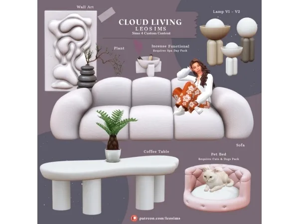 Mix Cloud Living - The Sims 4 Custom Content