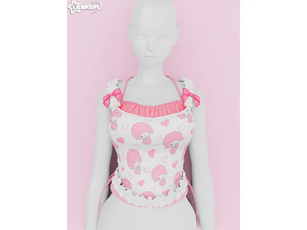 Alpha My Melody Sweet Piano Top [1718 Items] by Learxfl - The Sims 4 Custom Content