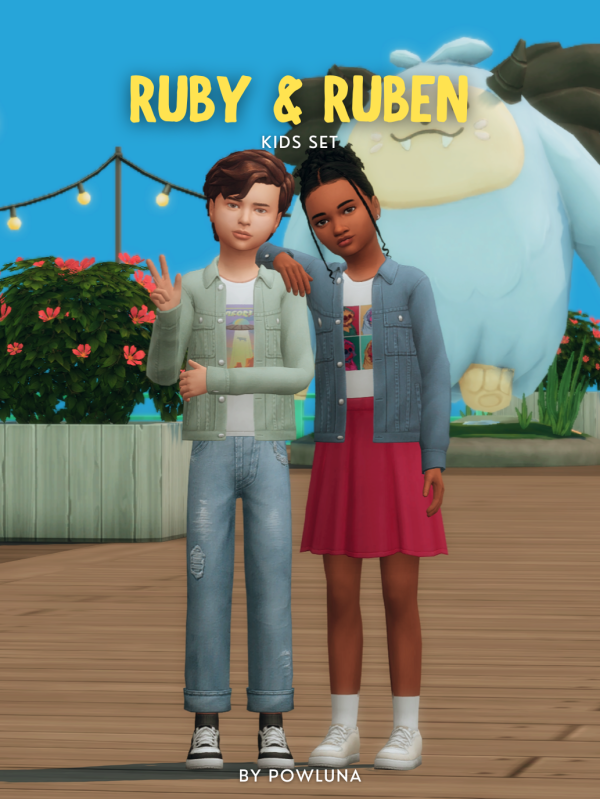 Maxis Match RUBY RUBEN set by simsfinds - The Sims 4 Custom Content