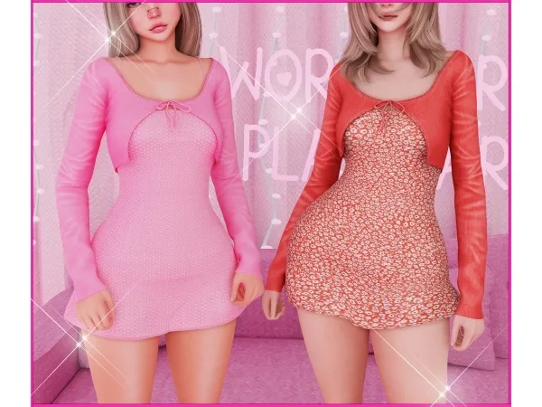 Alpha Sexy girl dress - The Sims 4 Custom Content