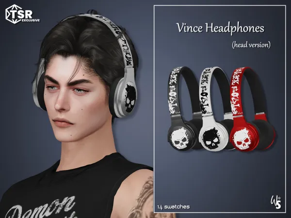 Alpha 41918880873999 Grunge Headphones for your Boys 41918880873999 - The Sims 4 Custom Content
