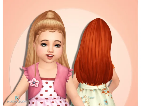 Maxis Match Penny Ponytail for Toddlers - The Sims 4 Custom Content