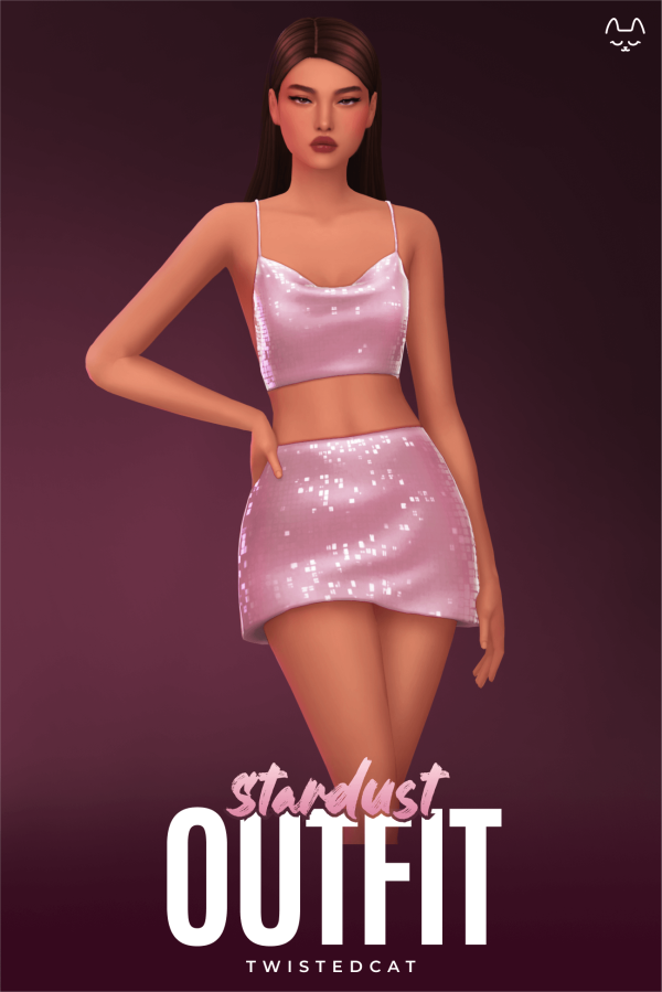 Maxis Match Stardust Outfit(Download) by simsfinds - The Sims 4 Custom Content