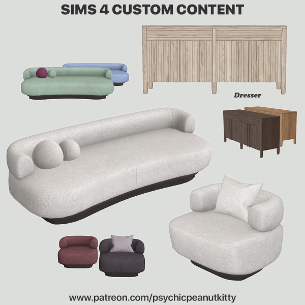 Mix November Living Room by psychicpeanutkitty - The Sims 4 Custom Content