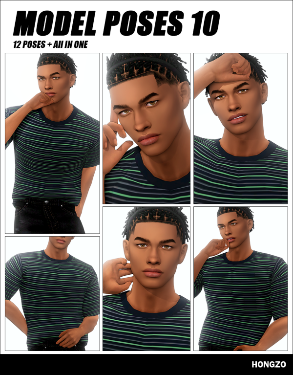 Mix MODEL POSES N10 by simsfinds - The Sims 4 Custom Content