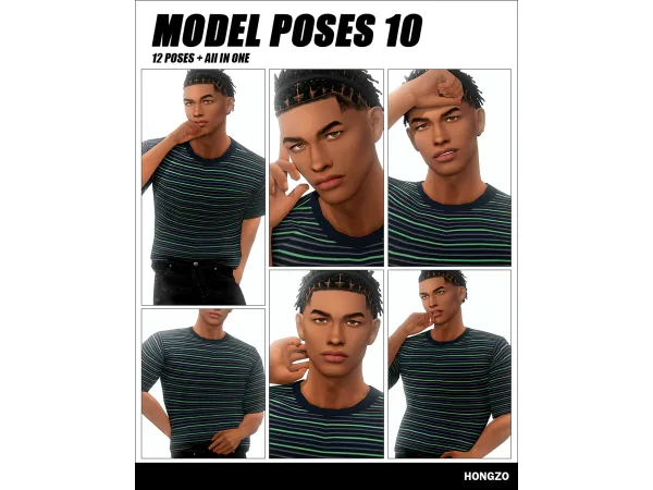 Mix MODEL POSES N10 - The Sims 4 Custom Content