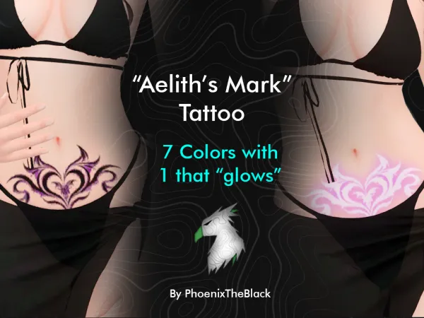 Mix Aelith's Mark Tattoo by PhoenixTheBlack - The Sims 4 Custom Content