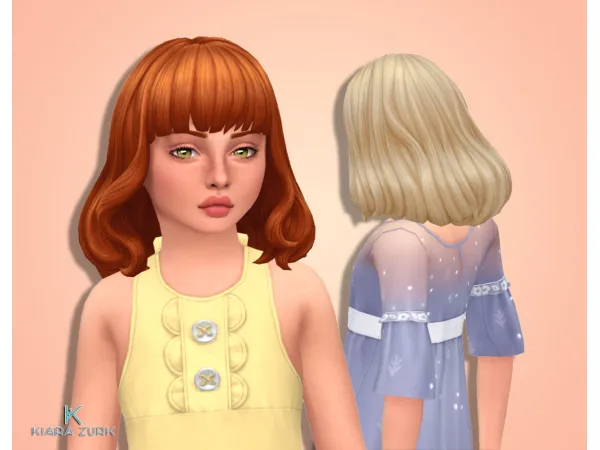 Maxis Match Mariza Hairstyle for Girls - The Sims 4 Custom Content