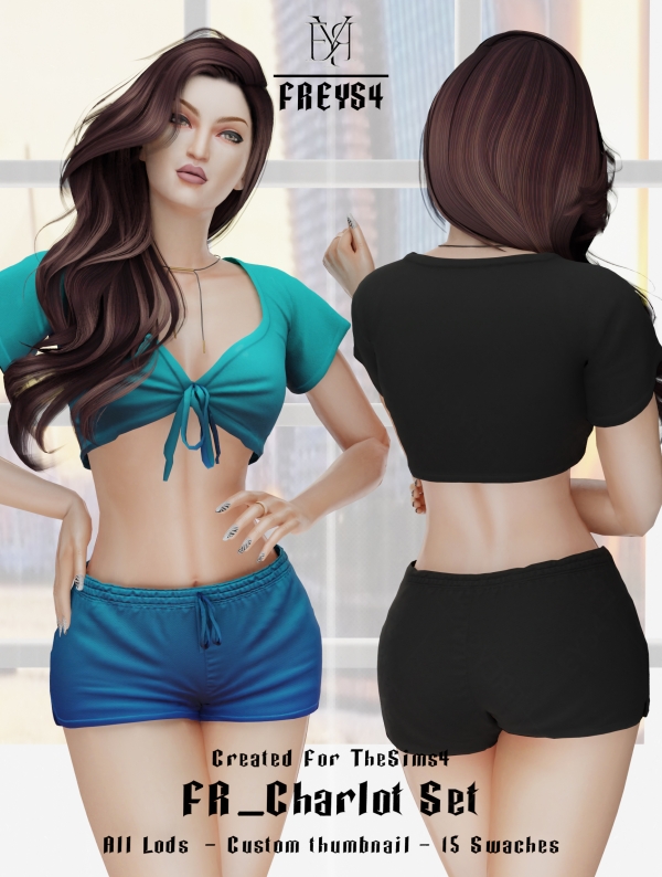 Alpha FR_Charlot Set by freys4 - The Sims 4 Custom Content