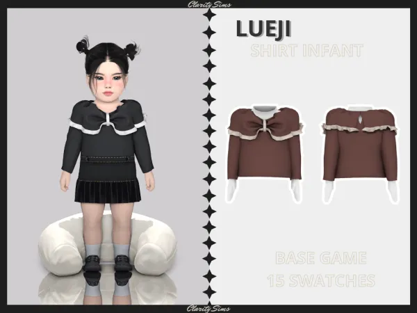 Alpha Lueji Shirt Infant - The Sims 4 Custom Content