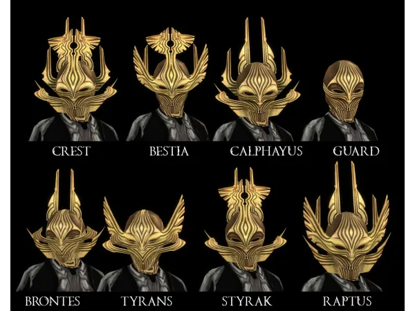 Mix Masks of the Dread Masters - The Sims 4 Custom Content