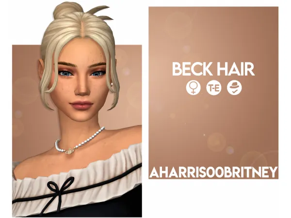 Maxis Match Beck Hair by aharris00britney - The Sims 4 Custom Content