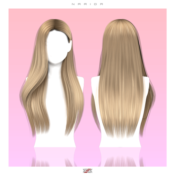 Alpha Narida hairstyle (TSR free access) by lexel - The Sims 4 Custom Content