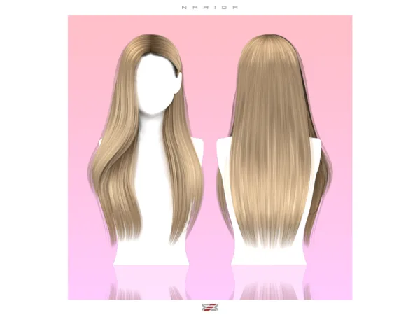 Alpha Narida hairstyle (TSR free access) by LEXEL - The Sims 4 Custom Content