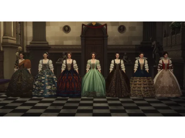 Alpha My Fair Lady Hungarian Noble Lady Set by S1NCERE - The Sims 4 Custom Content