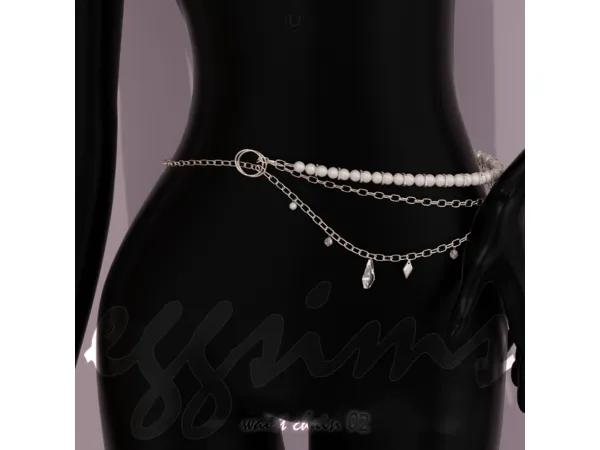 Alpha [EGGSIMS] waist chain 02 - The Sims 4 Custom Content