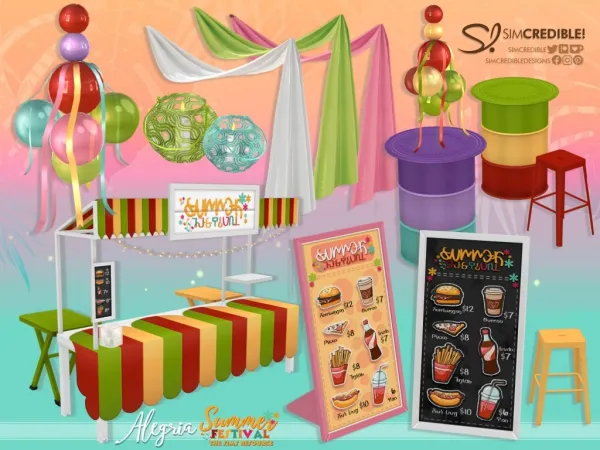Alpha 41781441920527 Alegria Summer Festival 41781441920527 EATING AREA - The Sims 4 Custom Content