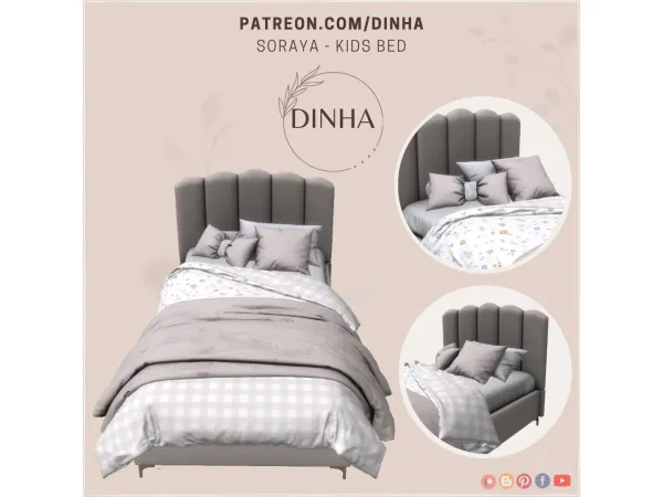 Mix Soraya Kids Bed - The Sims 4 Custom Content