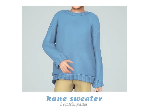 Maxis Match Kane Sweater (Kids) by adrienpastel - The Sims 4 Custom Content