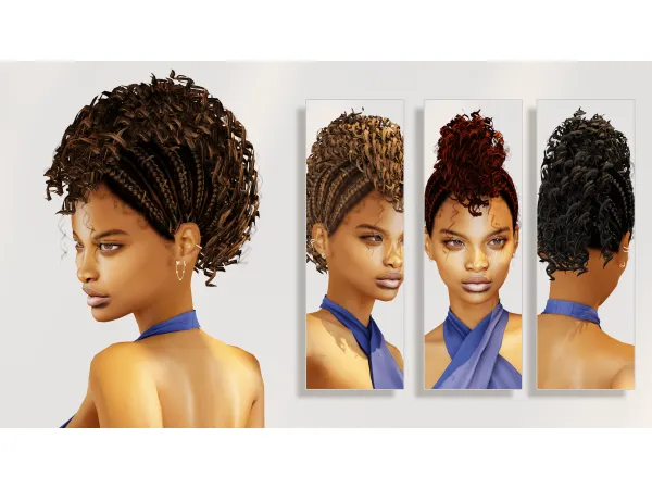 Alpha [MODCo] Luciana Hairstyle by darknighttsims - The Sims 4 Custom Content
