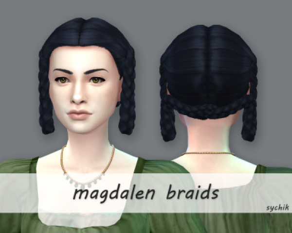 Maxis Match magdalen braids by simsfinds - The Sims 4 Custom Content