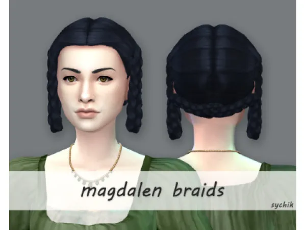 Maxis Match magdalen braids - The Sims 4 Custom Content
