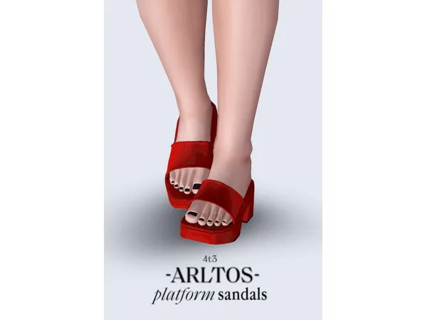 platform sandals 199 - The Sims 3 Custom Content