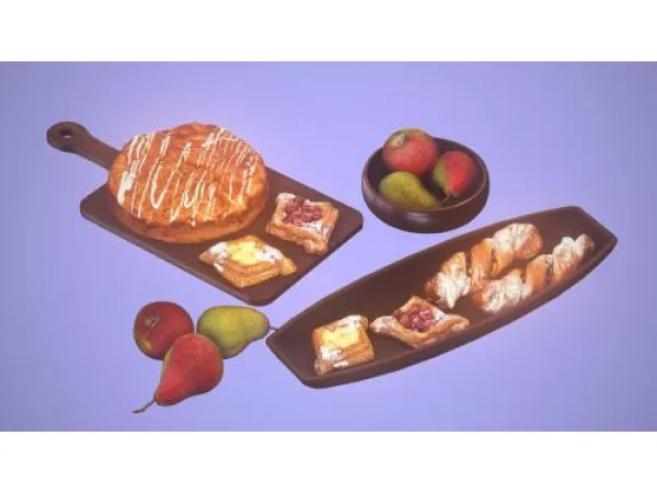 SweeternerNsims Ddaengsims Pastries Pears and Apples 4T3 - The Sims 3 Custom Content